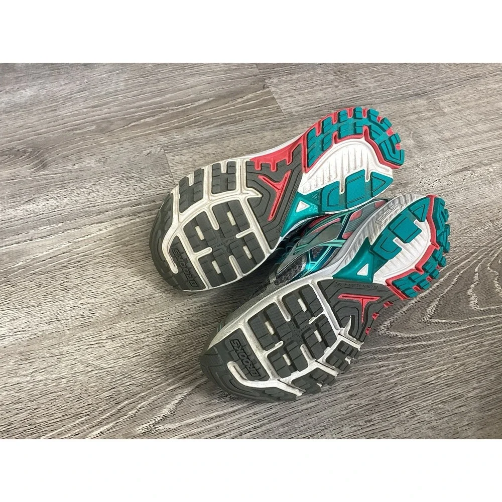 Brooks Ravenna 7 Running Sneakers Womens Size 7.5 B Grey Pink Teal 1202081B127